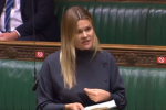 Laura speaking in the Chamber